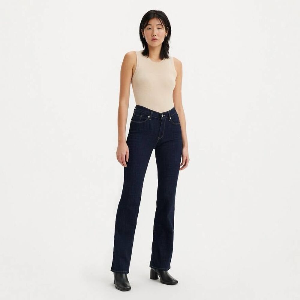 Levi's Women's Dark Wash High Rise Classic Bootcut Cowgirl Denim Jeans 33